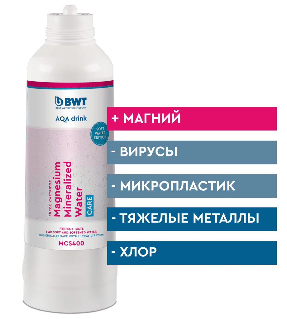 125258689 AQA drink Magnesium Mineralized Water Care MCS400 Фильтр