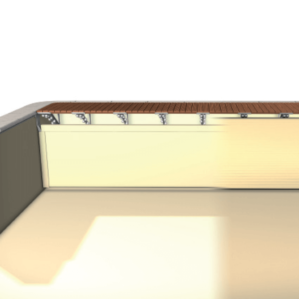 Стенка шахты для покрытий Stardeck ineo ширина менее 5,10, глубина менее 1,55