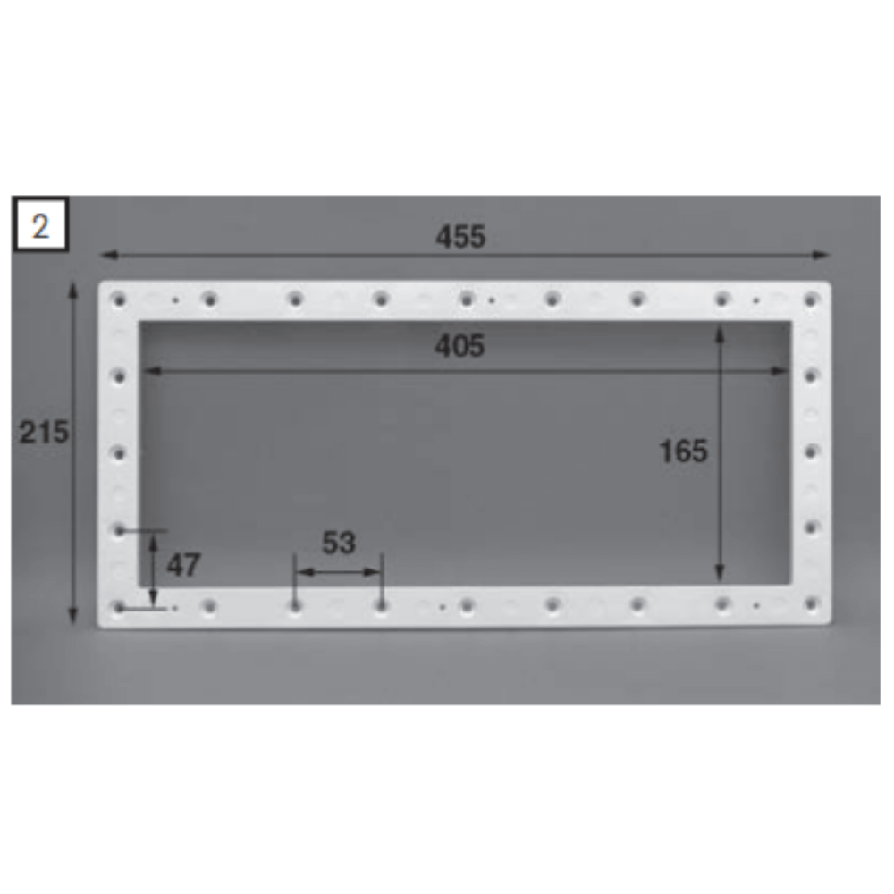 40061040 Skimmer w.m trim+flange+gaskets+screws, 2, white Скиммер с прокладкой